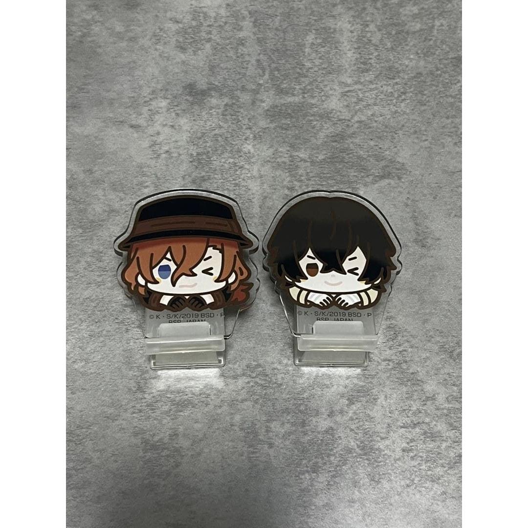 Bungo Stray Dogs Acrylic Clip Stand 2-Piece Set Osamu Dazai Chuya Nakahara
