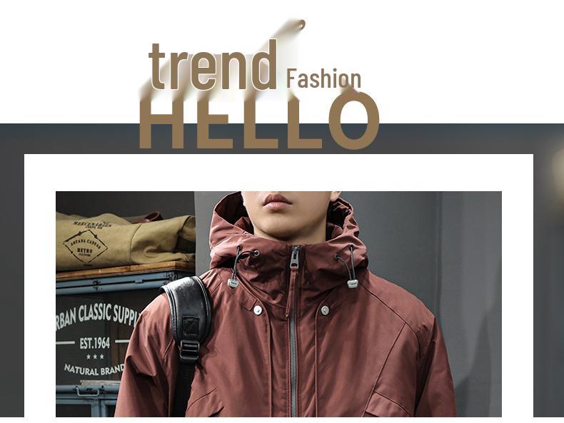 2025 Men's Trendy Hooded Cotton-Padded Winter Workwear Jacket - Thick, Warm, Cold Protection