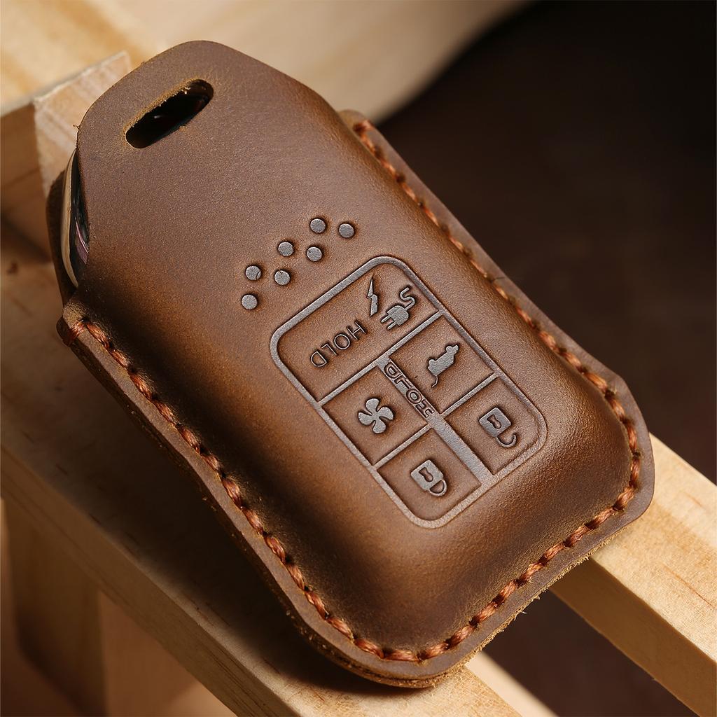 Car Remote Key Case Cover Shell Fob for Honda Vezel City Civic Jazz BRV BR-V HRV Protector Keychain Car Accessories