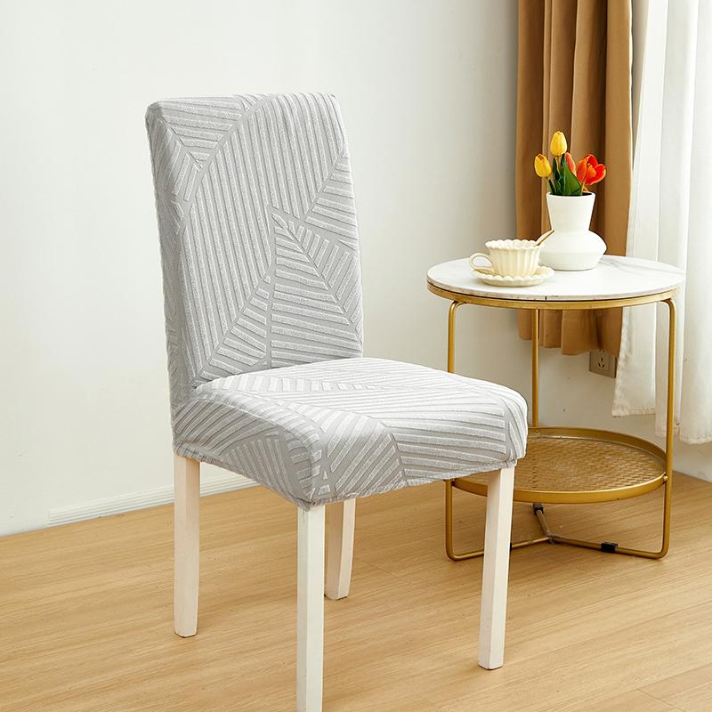 Waterproof Jacquard Dining Chair Covers, Chair Covers For Dining Room Stretch Kitchen Chair Protector Cover, Removable, Washable