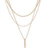 Personalized Multi-Layer Stacked Necklace Necklace Women'S Small Strong Strip Pendant Collarbone Chain Necklace