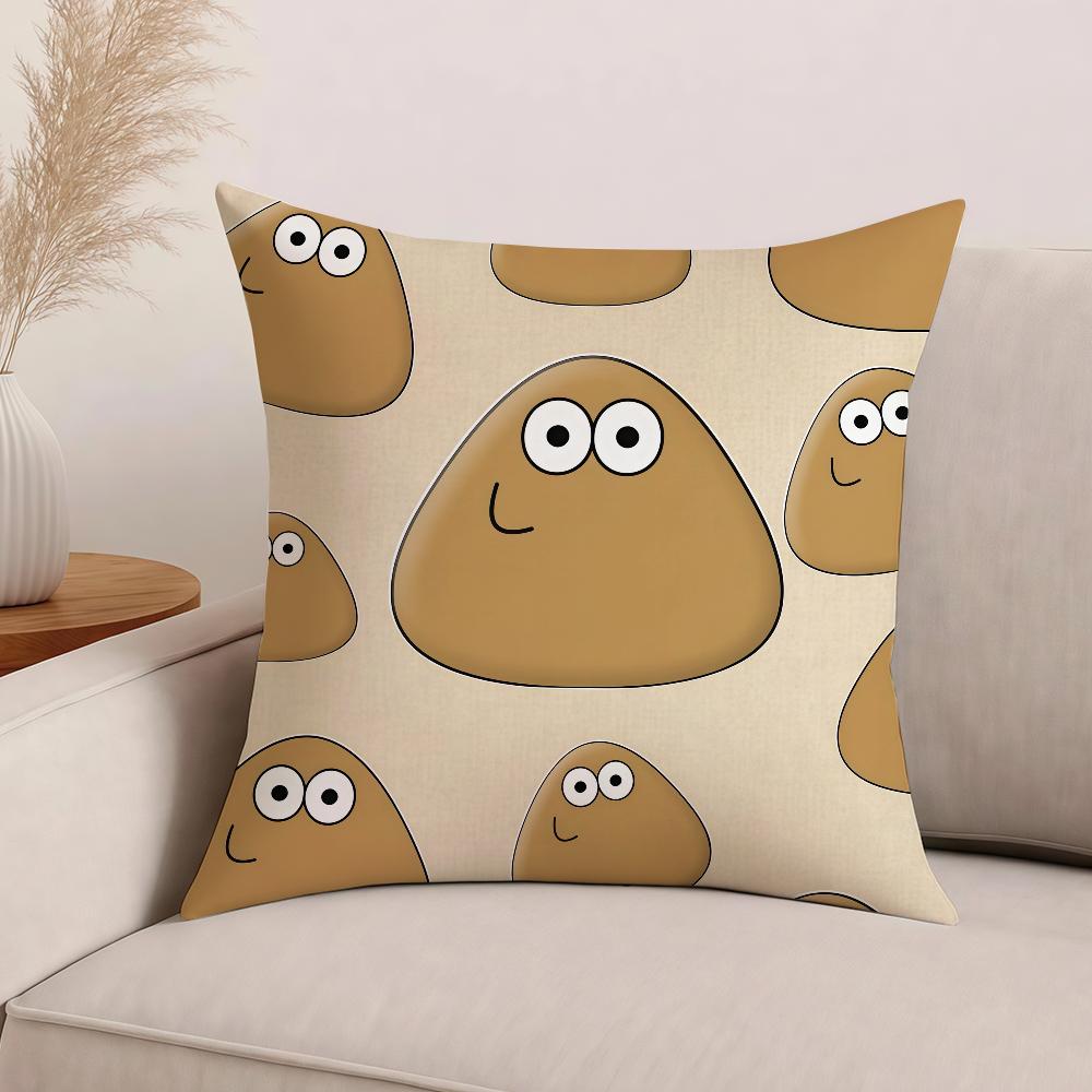Hot Game My P-Pet Alien P-Pou Pillow Case Office Cushions Suitable For Sofa Car Bedroom Decorative Cushion Cover