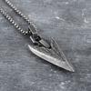 Men's Personality Norse Mythology Vintage Viking Weapons Spear Head Pendant Necklace