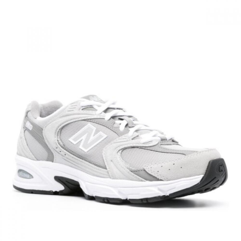 New Balance Light Grey White Leather Suede Panel Design Sneakers Mr530ck Rai