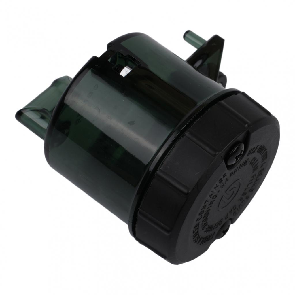 Motorcycle Oil Tank Cup Black Front Replacement Transparent Clear Black