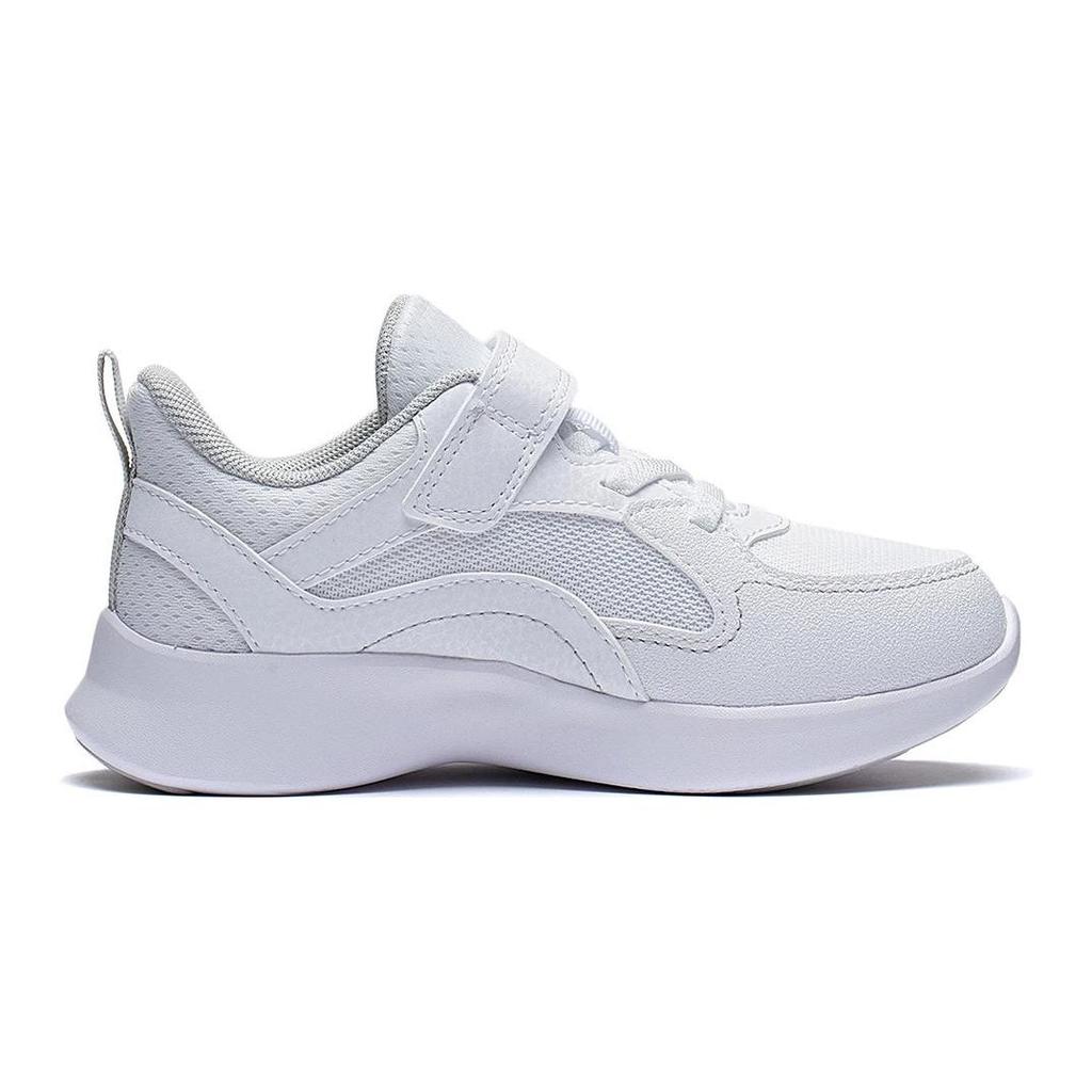 Li Ning Kinder Ling Yue 3.0 Bequeme Vielseitige Rutschfeste Freizeitschuhe Kinder Freizeitschuhe Weiß YKNT022-1