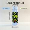 1PC Green Alien Monster 750ml Color Plastic Sports Water Bottle Leakproof Flip Straw Lid Suitable for Sports Office Home Use