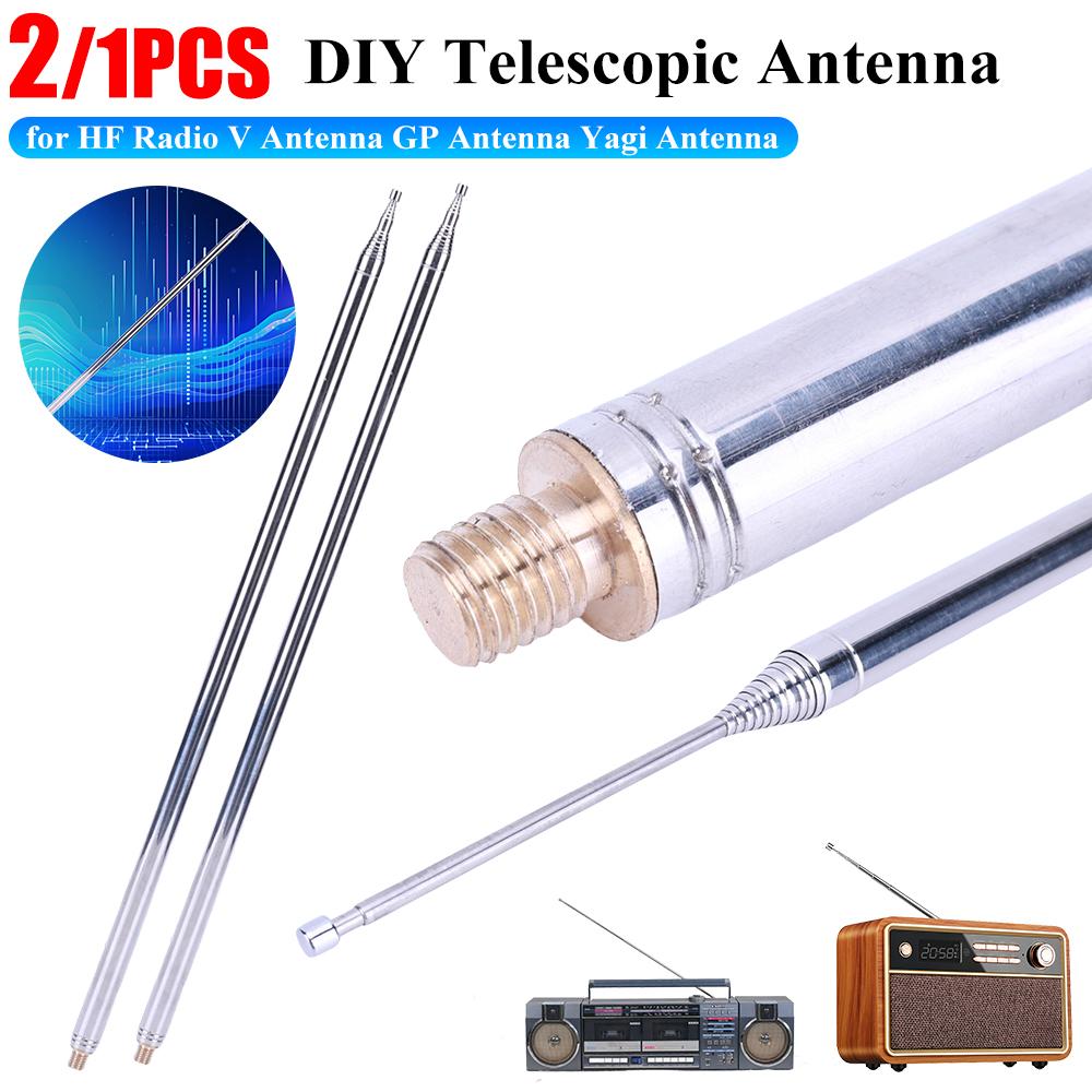 5.6M Stainless Steel Whip Antenna Pull Rod DIY Shortwave Antenna Radio Antenna for HF Radio V Antenna GP Antenna Yagi Antenna
