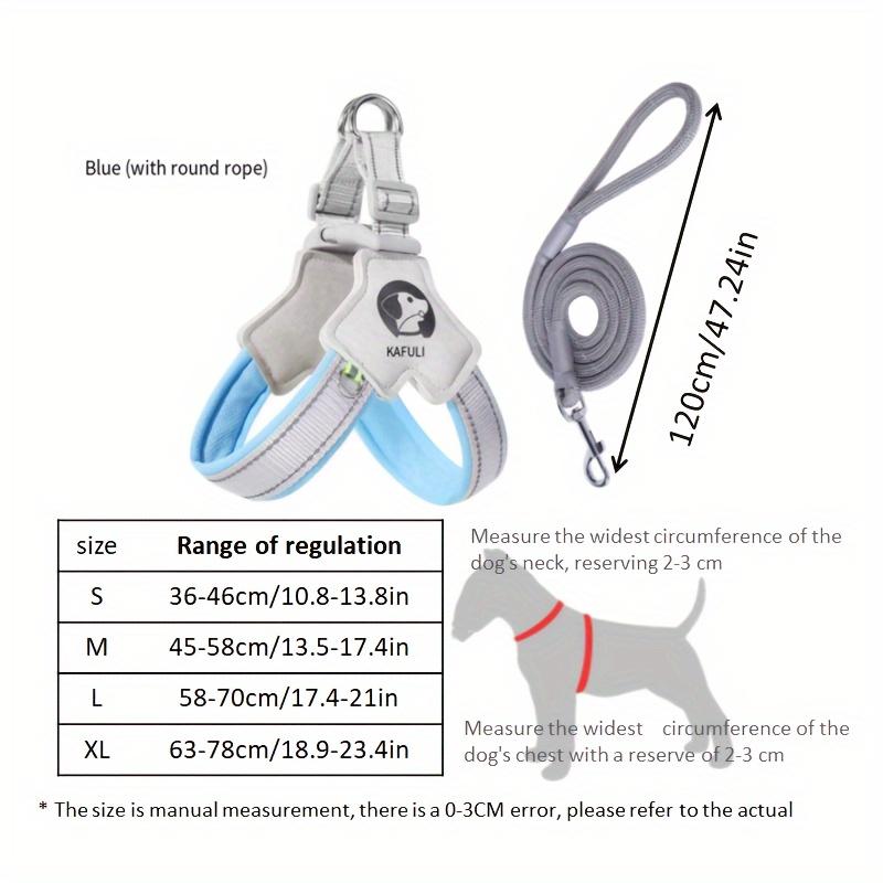 1pcs Y-shaped Dog Chest Strap With Dog Leash Reflective And Breathable Dog Harness Adjustable Pet Walking Leash