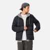 Li Ning China Color Series Solid Color Stand Collar Zipper Long Sleeve Down Jacket Men Jacket Black AYMU353-1