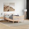 Vidaxl Bed Frame Without Mattress, 120X190 Cm, Solid Pine Wood