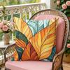 Classic Leaf Glass Cushion Cover Soft Plush Throw Pillow Cover  DoubleSided Decorative Cushion Case  Sofa Bedroom Home Decor
