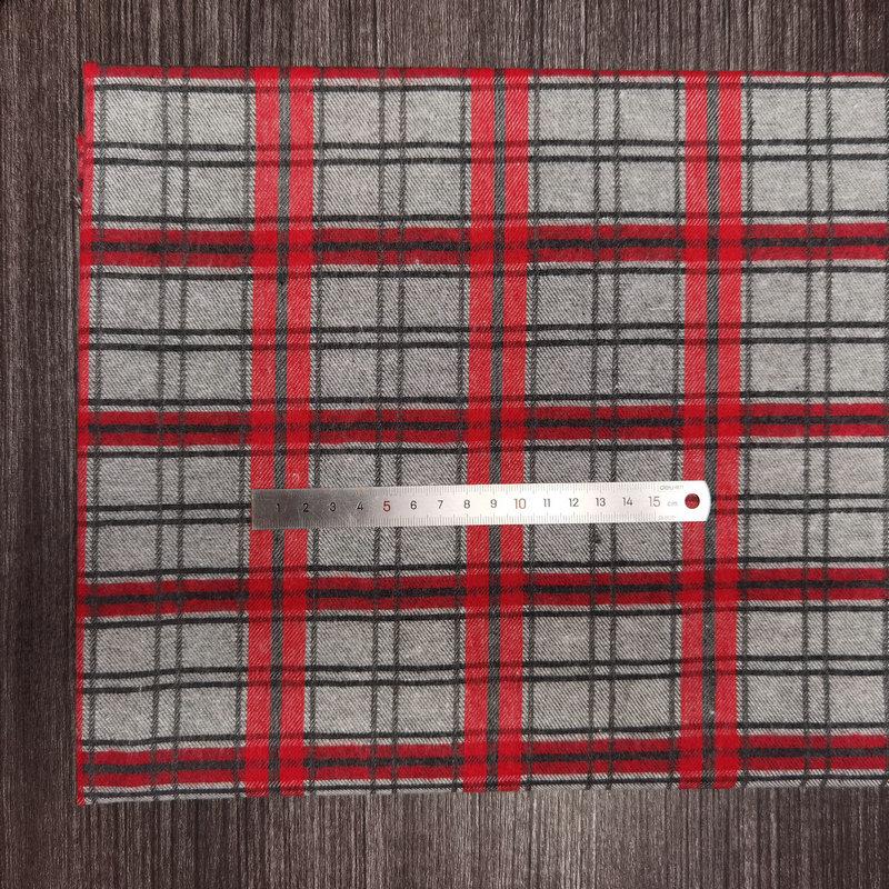 Nueva llegada: Tejido de Algodón Cepillado a Cuadros para Ropa Infantil y de Mujer - Tejido de Franela Jacquard Teñido en Hilo de Poliéster-Algodón.