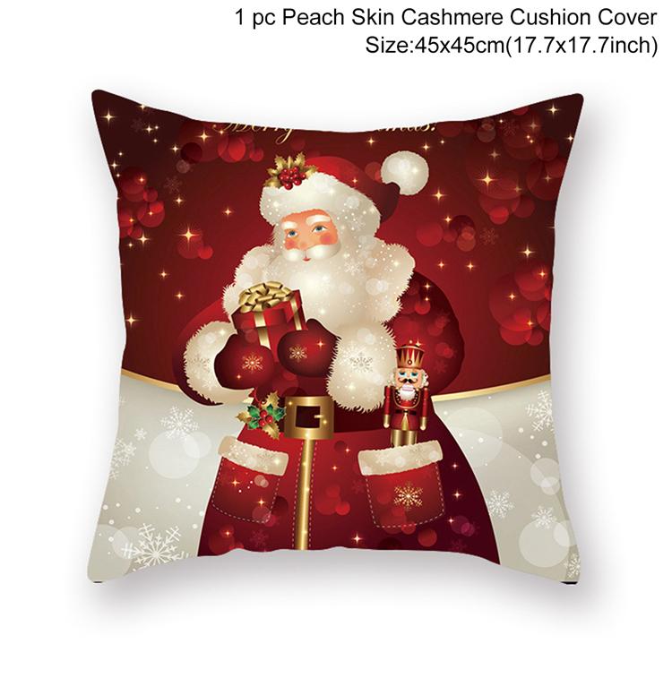 2022 Cartoon Christmas Style Collection Cushion Cover Printed Pillow Living Room Decorative Pillowcase Pillowcase Aesthetics