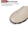Korean Style Women's Waterproof Chelsea Rain Boots - Mid-Calf Rubber Overshoes with Thick Sole Fashion.