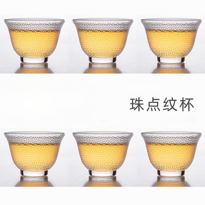 

6pcs Heat-resistant Glass Cup Household Tea Cup Hospitality Small Capacity Cup Thickened Fruit Wine Glass Drinking Utensils 200ml
