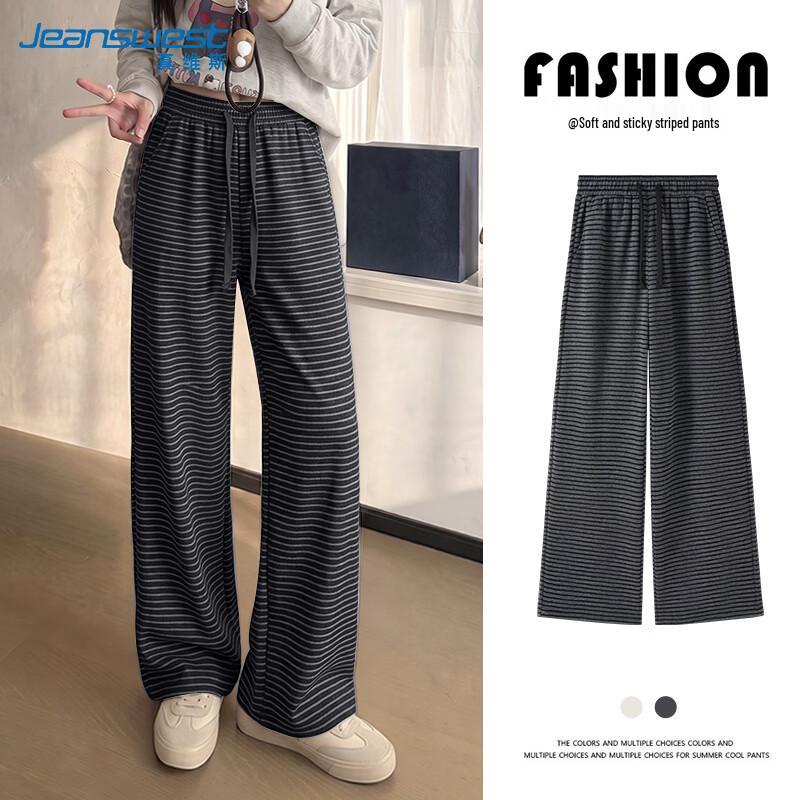 Jeanswest Women's High-Waisted Wide-Leg Lounge Pants