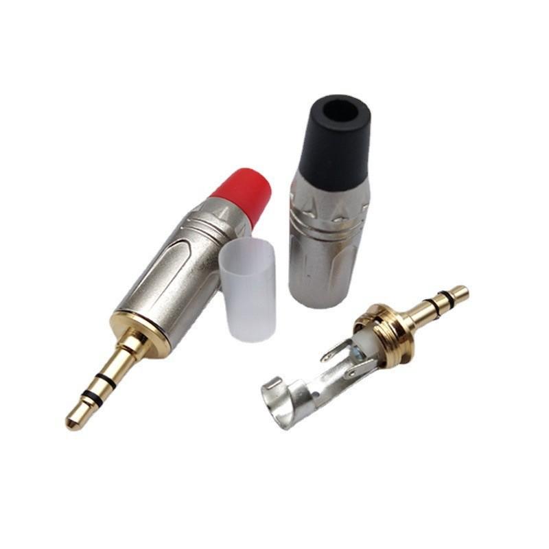 1 ks DIY Konektor pro zapojení High-End Pozlacený 3,5mm Jack pro sluchátka Třívodičový Stereo Dvoukanálový Audio Konektor pro Počítač