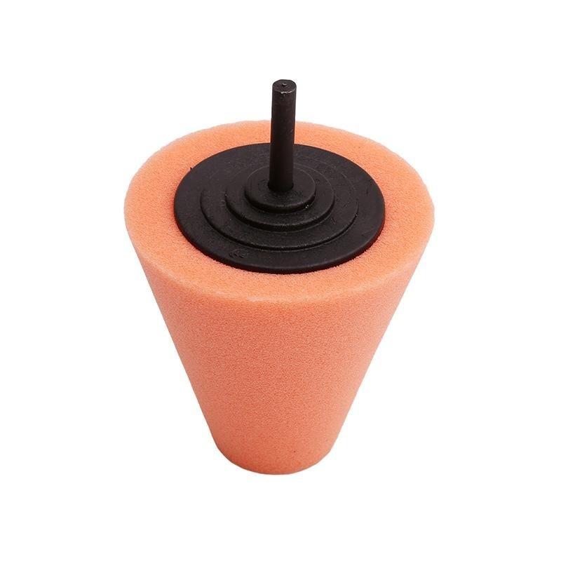 

Car Hub Polishing Sponge Grinding Head In The Net Dead Angle Polishing Sponge Wheel Metal Plastic Grinding Conical Sponge красный