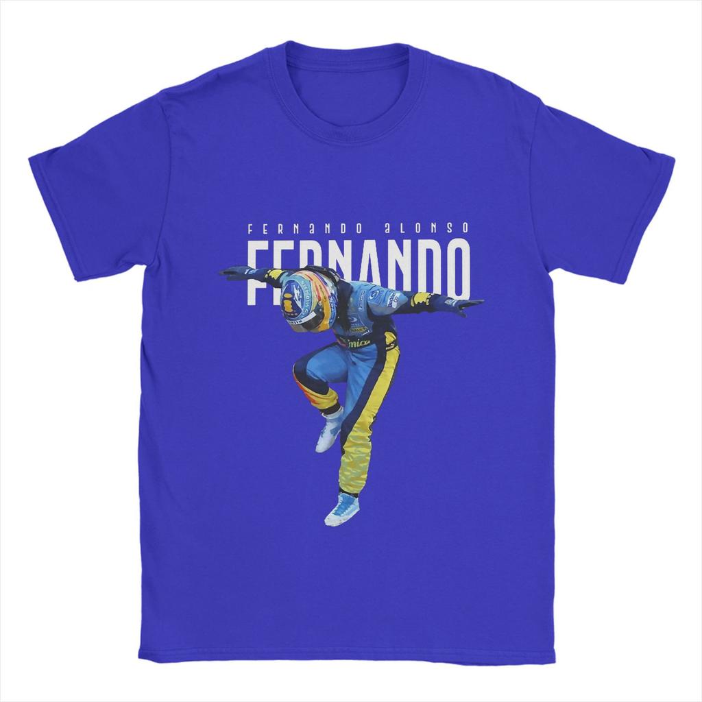 Fernando Alonso Camiseta Playa baile Algodón Camisetas Para Hombre Tendencia Personalizado Logo Camiseta Manga Corta Ropa Vintage
