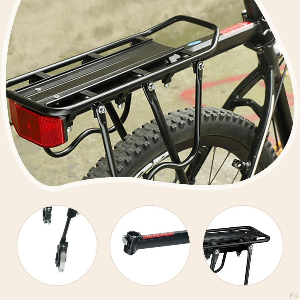 Bicycle Rear Rack Aluminum Alloy for Mountain Road Luggage Quick Release