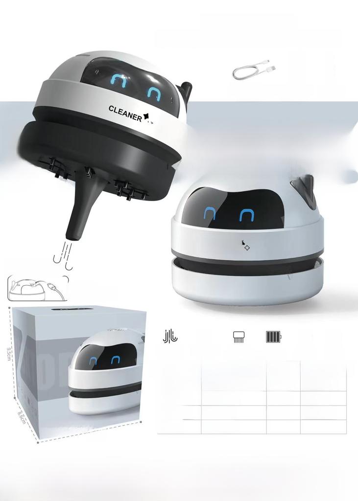 USB Rechargeable Desktop Vacuum Cleaner & Mini Dust Sweeper
