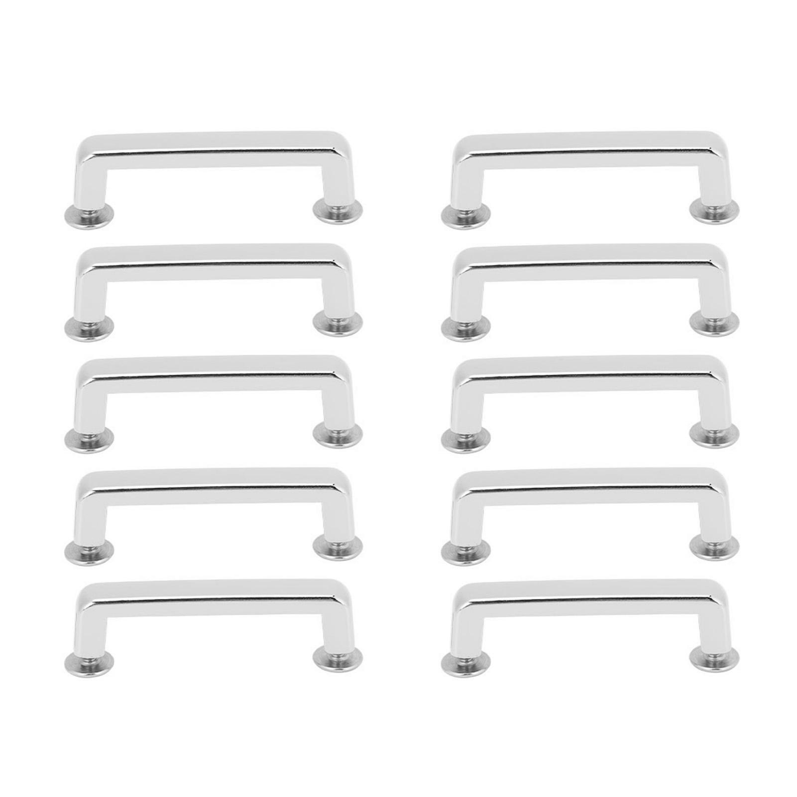 

10 комплектов крепежных заклепок 23x7x6 мм, плоские пряжки-арки и крестовой винт 5,5 мм для кожаных изделий серебряный