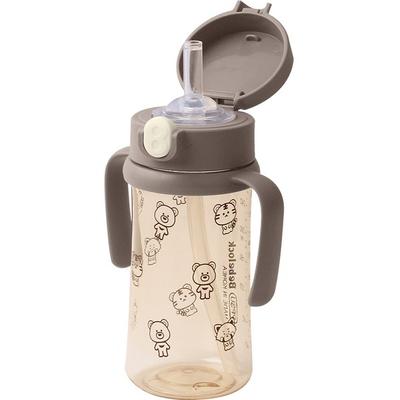 Beberac Aiwa PPSU One-touch Straw Cup 270ml, 1 Piece, Chocolate