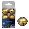 Santa's Bells 4 Cm Gold Metal Pendants