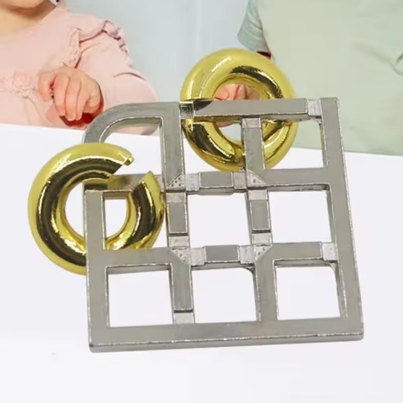 Disentanglement Cast Metal Puzzles TianZI Lock Brain Teasers for Adults Teens Kids IQ Test Toys Educational Gifts