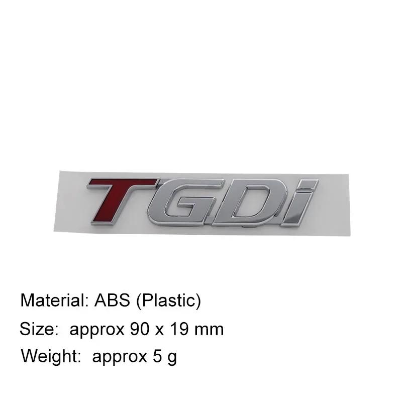 ABAB1 For Sonata Elantra Tucson IX25 IX35 3D Premium TGDI Letters Car Fender Trunk Rear Bonnet Nameplate Decal Emblem Badge Sticker