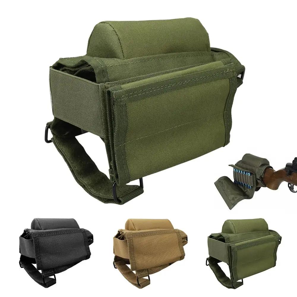 Outdoor Hunting Shotgun Bullets Holder Tactical Shooting 98K Rifle Gun Ammo Pouch Bag Tactical Cheek Rest Bullets Buttstock Pack