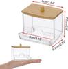 Transparent Cotton Swab and Toothpick Storage Jar