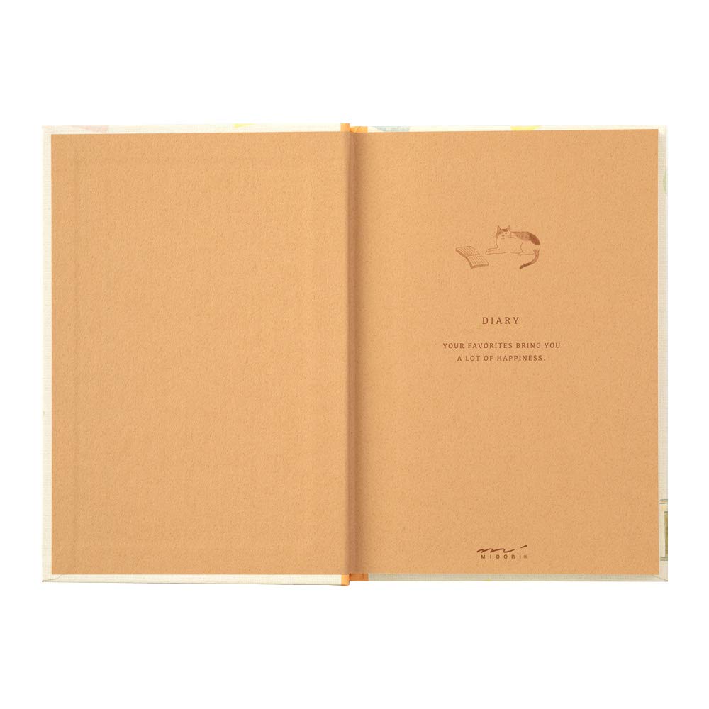 DESIGNPHIL Midori Diář se vzorem kočky 12878006 - Roztomilý deník s motivem zvířat