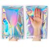 50/10pcs Iridescent Self-Sealing Bags Plastic Laser Clear Storage Bag Makeup Jewelry Gift Zipper Bags Candy Packaging Pouches