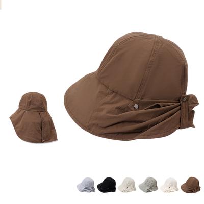 Summer Collectible Shawl Hat Outdoor UV Sunscreen Waterproof Quick-drying Fisherman Hat Unisex Lightweight Sun Hat
