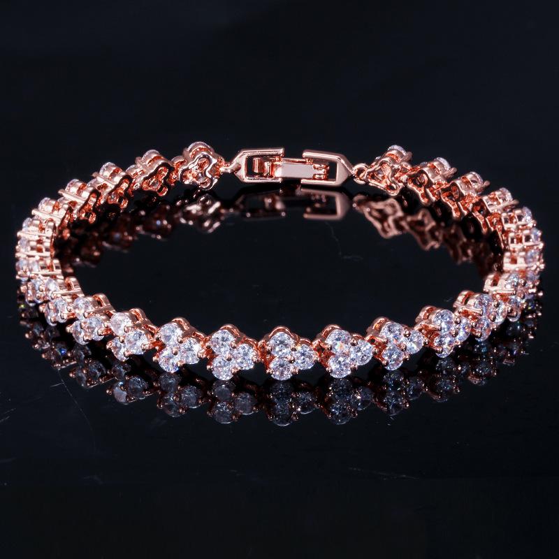 Aaa Zircon Super Flash Roman Bracelet, Carina Lau, Exquisite Jewelry.