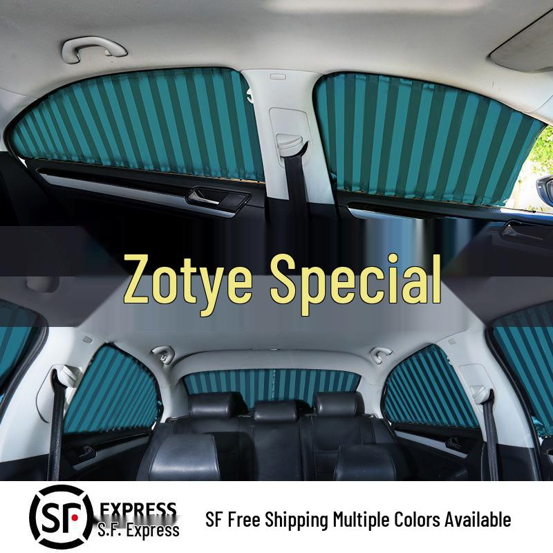 Zotye RS79 Damy X57 T600 Car Curtains: Aluminum Alloy Double Slide Track Privacy Sunshade
