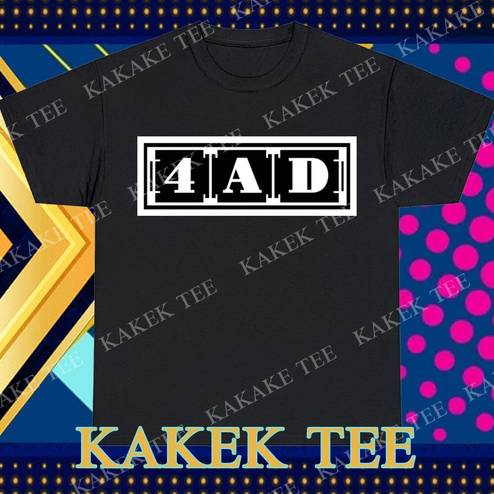 New 4AD Record Logo Active T-Shirt Logo T-Shirt Funny Size S to 5XL S