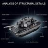 Militärisches 916-teiliges Leopard 1 Kampfpanzer Modellbausteine Steine Set Montage MOC Leopard I Panzer Spielzeug Geschenke für Erwachsene