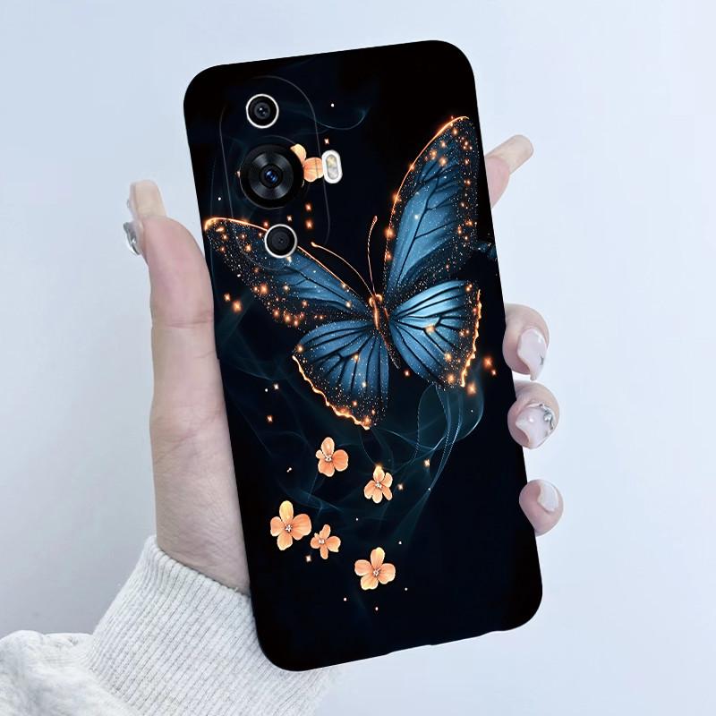 For Huawei Nova 12s Case FOA-LX9 Flower Girl Design Soft Silicone Cover For Huawei Nova 11 Nova11 Pro Ultra Nova12s Phone Cases