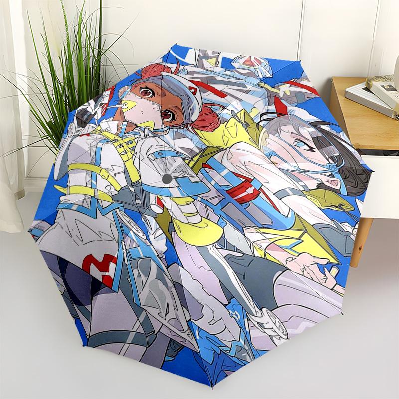 1pc Outdoor Umbrella with Anime Characters - Automatic Opening/Closing, Portable 3-Fold Design, 8-Rib Iron Frame - Perfect Gift for Fans, Travele