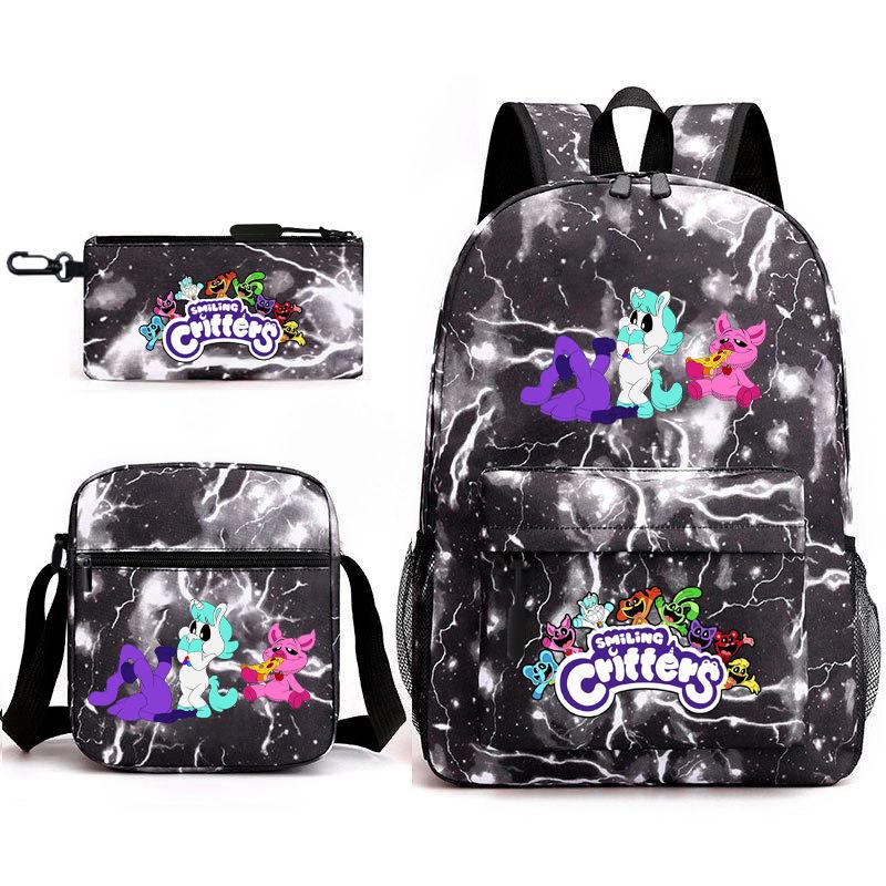 School season starry sky primary school student schoolbag smiling animal leisure backpack