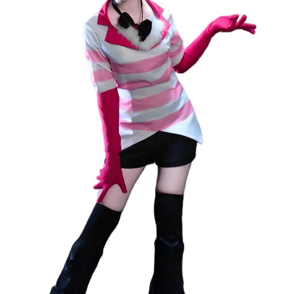 Hazbin Dust Angel Cosplay Kostým Uniforma Oblek pro Ženy Muže Hotel Halloween Karnevalová Párty Vánoce Comic Con Oblečení
