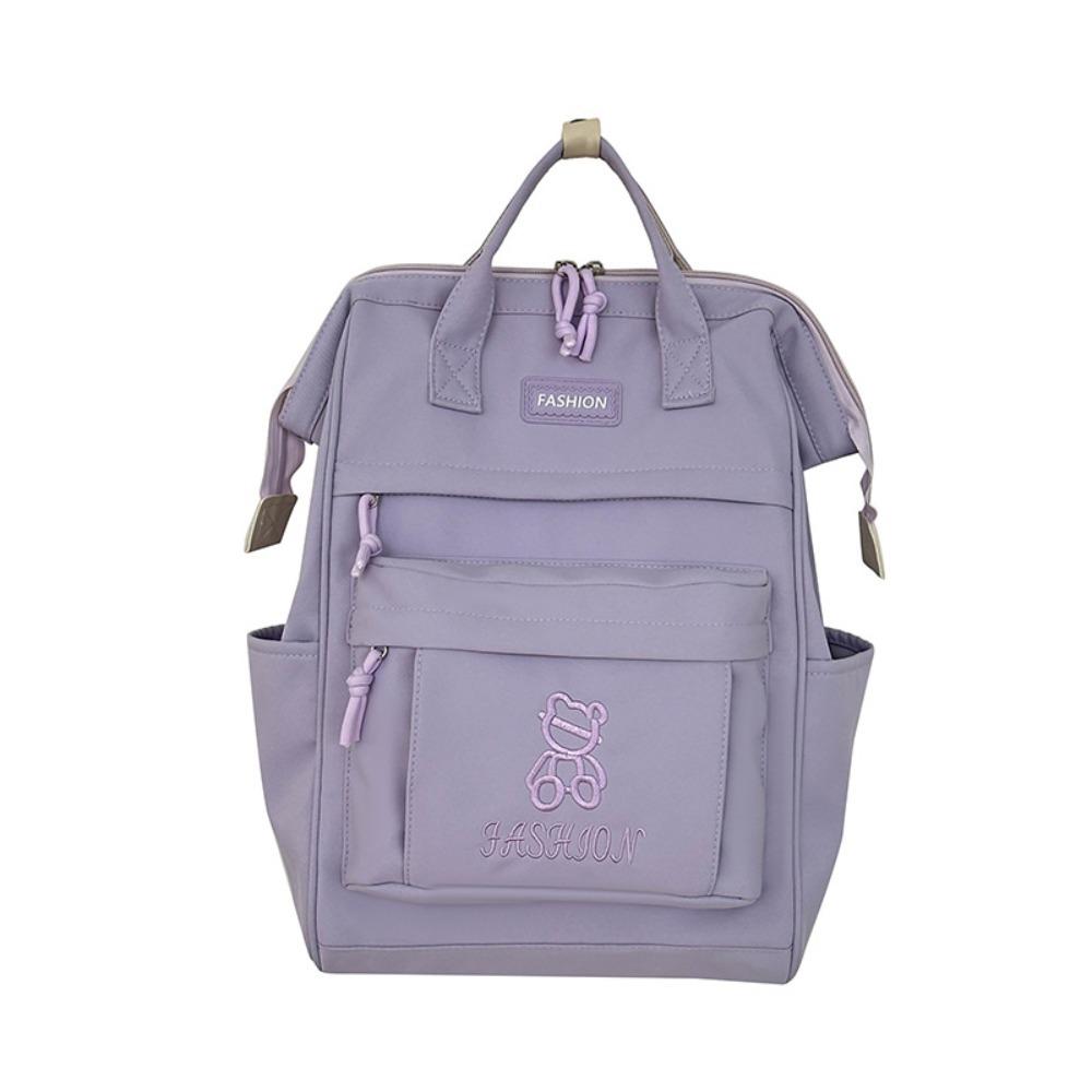 Fashion Handbag Travel Backpack Ins Style Large Capacity School Bag Adjustable Students Backpack Adult фиолетовый