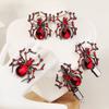 Diamond Spiders Shape Hairpin/Earring/Rings Set Halloween Hair Clip for Vacation Carnivals Ponytail Bangs Hairpin Girl