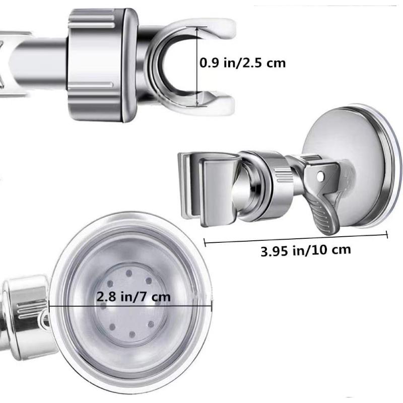 Shower Head Holder Adjustable Self-Adhesive Wall Mount Shower Head Bracket Universal For Home Hotel Bathroom