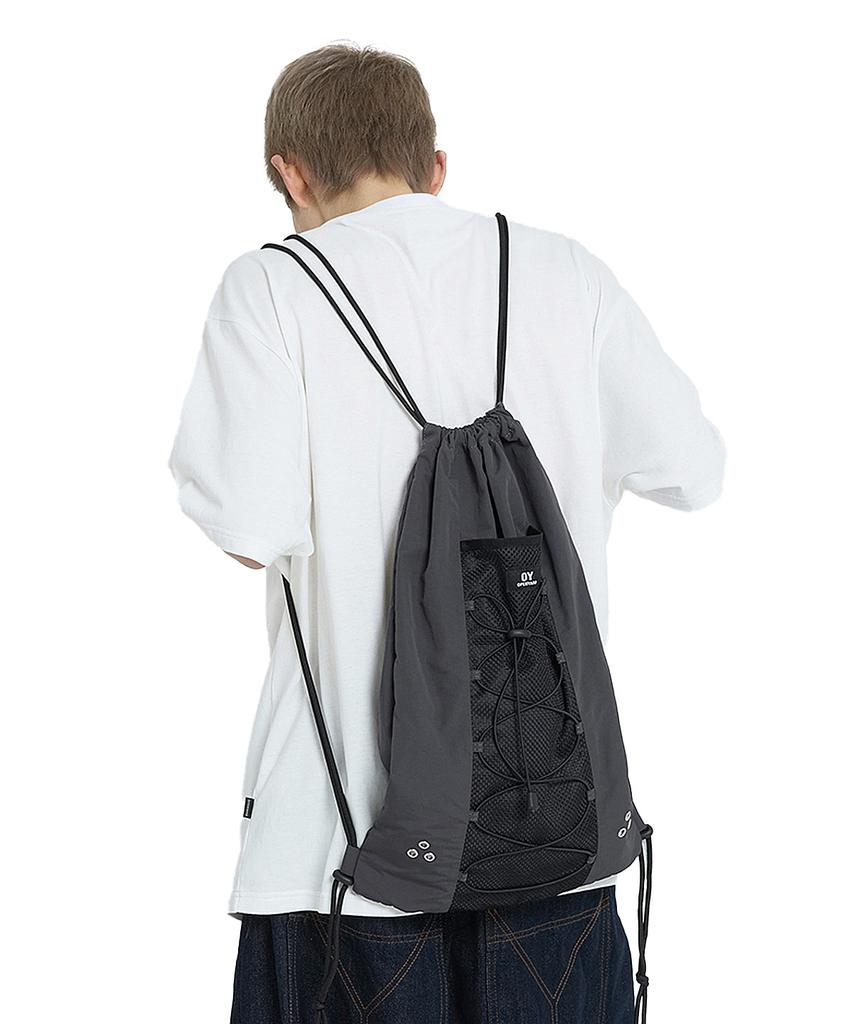Openyard(Oy) Drawstring Gym Sack - Charcoal