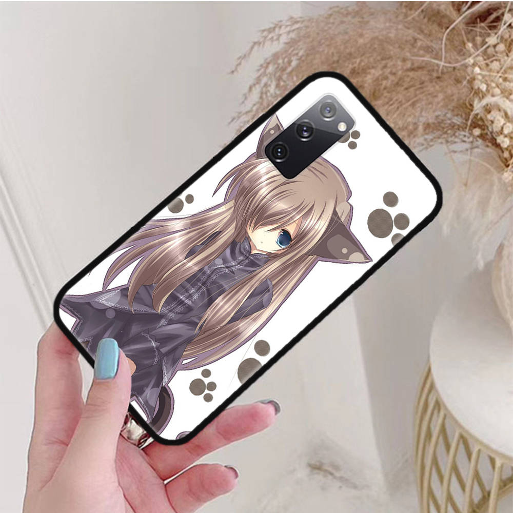 Black Case for Xiaomi Poco X6 X4 M5 M6 F5 F6 C65 C55 C50 C51 C40 Pro Redmi 14C A3X 13C 12C 11T 10A 9C Note 7 6 8A Plus W-59 Cat Girl
