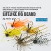 3.5G Weight Tungsten Jig Head Weedless Design Wire Bait Chatterbait Rubber Jig Hook  Trout Fishing